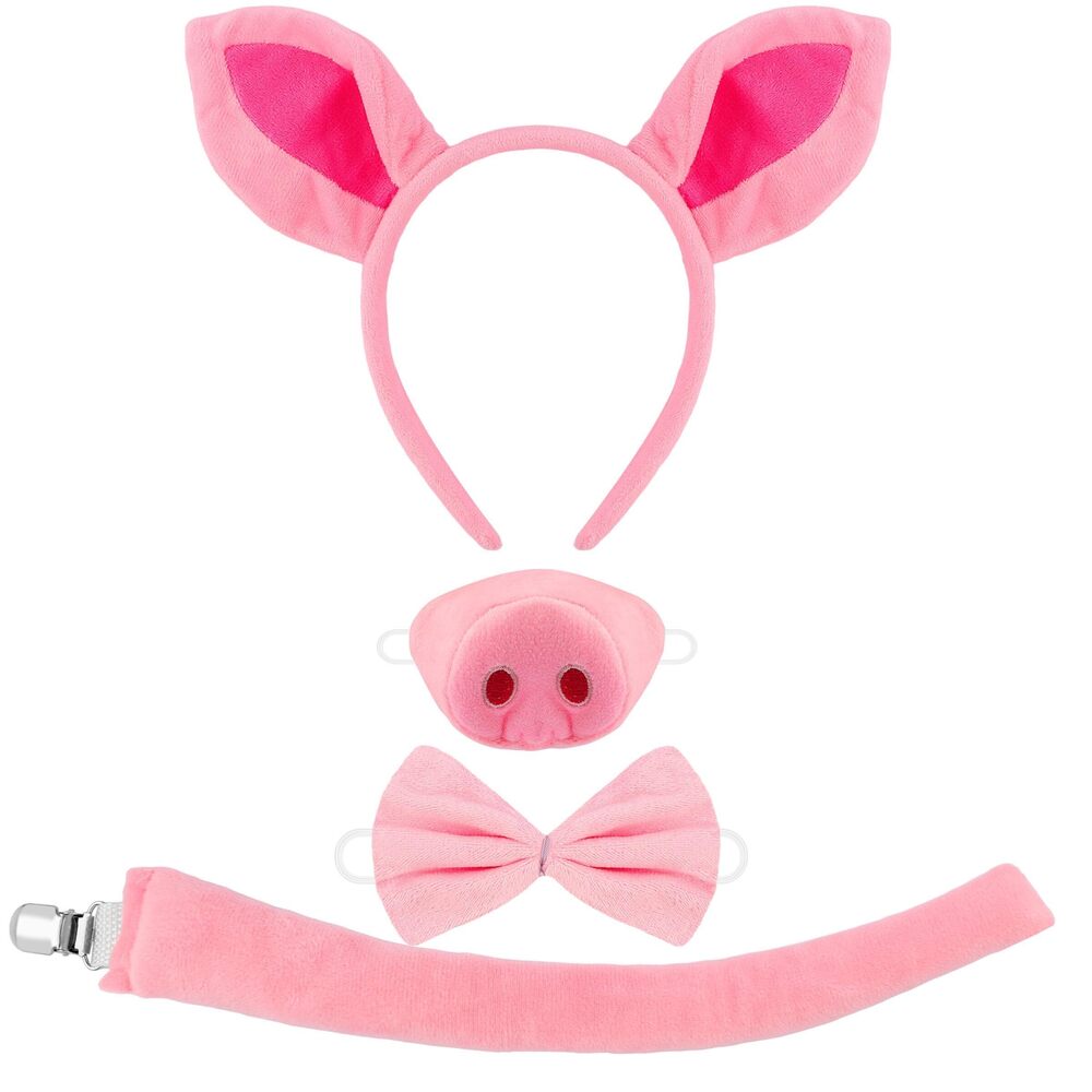 3512 Premium Pink Pig Costume Set 4pc